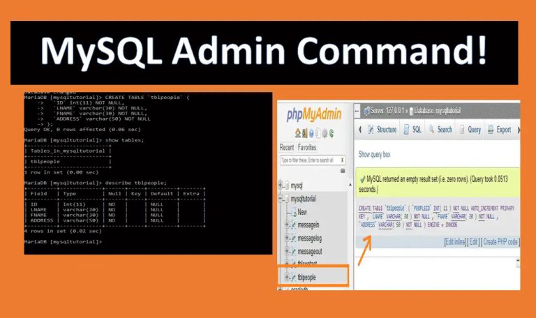 MySQL Basic Database Administration Commands - SRE School