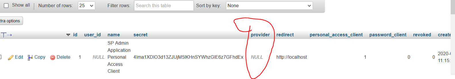 SQLSTATE[42S22]: Column not found: 1054 Unknown column – Laravel