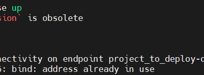 Version in “./docker-compose.yml” is unsupported