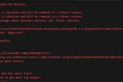 Flutter Build Fails: Registrar Not Found in razorpay_flutter & paytm_allinonesdk