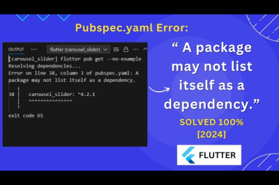 Flutter Error on line 6, column 5 of pubspec.yaml: A dependency may only have one source. sdk: flutter 
